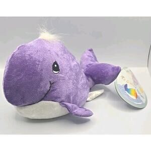 1998 Precious Moments Tender Tails by Enesco Whale Watch Purple w Tag U304